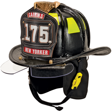 Cairns Black N5A Mens New Yorker Fire Helmet Leather Non-NFPA Cairns Black N5A Mens New Yorker Fire Helmet Leather Non-NFPA